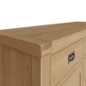 Brenthams Simplicity Woodfield Oak 2 Door 6 Drawer Sideboard