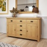 Woodfield Oak 2 Door 6 Drawer Sideboard