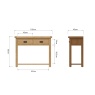 Brenthams Simplicity Woodfield Oak Medium Console Table