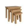 Brenthams Simplicity Woodfield Oak Nest Of 3 Tables