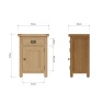 Brenthams Simplicity Woodfield Oak Small Cupboard