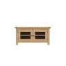 Brenthams Simplicity Woodfield Oak Standard TV Unit (With Glass Doors)