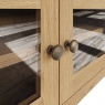 Brenthams Simplicity Woodfield Oak Standard TV Unit (With Glass Doors)