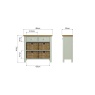 Brenthams Simplicity Ludlow 2 Drawer 4 Basket Unit