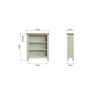 Brenthams Simplicity Ludlow Small Wide Bookcase