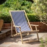 Brentham Deck Chair Navy Stripe