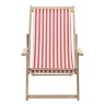 Gallery Brentham Deck Chair Red Stripe