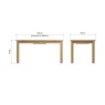 Brenthams Simplicity Lynwood 1.6M Extending Table