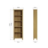 Brenthams Simplicity Lynwood Large Bookcase