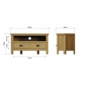 Brenthams Simplicity Lynwood Corner TV Unit