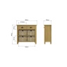 Brenthams Simplicity Lynwood 2 Drawer 4 Basket Unit