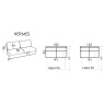 Fama Fama Hermes 3 Seater Sofa Bed