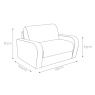 Jay-Be Sofa Beds Jay-Be Deco Large Snuggler Sofa Bed