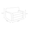 Jay-Be Sofa Beds Jay-Be Linea Snuggler Sofa Bed