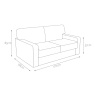 Jay-Be Sofa Beds Jay-Be Linea 2 Seater Sofa Bed