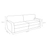 Jay-Be Sofa Beds Jay-Be Linea 4 Seater Linked Sofa Bed