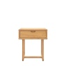 Gallery Craft 1 Drawer Bedside - Natural