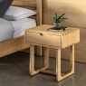 Gallery Craft 1 Drawer Bedside - Natural