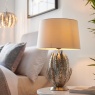 Delphine Table Lamp - Silver Leaf