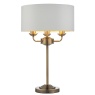 Gallery Highclere 3 Table Lamp - Antique Brass