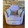 Fama Moon Moon Electric Power Recliner - Kaya FR71 Mauve Fabric