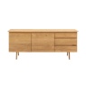 Gallery Gallery Madrid 2 Door 3 Drawer Sideboard Oak