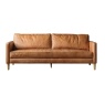 Gallery Osborne 3 Seater Sofa Vintage Brown Leather