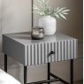 Gallery Gallery Buckhurst 1 Drawer Bedside Grey