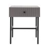 Gallery Gallery Buckhurst 1 Drawer Bedside Grey