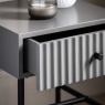 Gallery Gallery Buckhurst 1 Drawer Bedside Grey