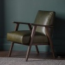 Gallery Neyland Armchair Heritage Green Leather