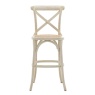 Gallery Gallery Cafe Stool White With Rattan (PAIR)