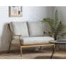 Gallery Gallery Reliant 2 Seater Sofa Dark Natural Linen