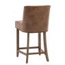 Gallery Gallery Tarnby Bar Stool Brown Leather (Set of 2)